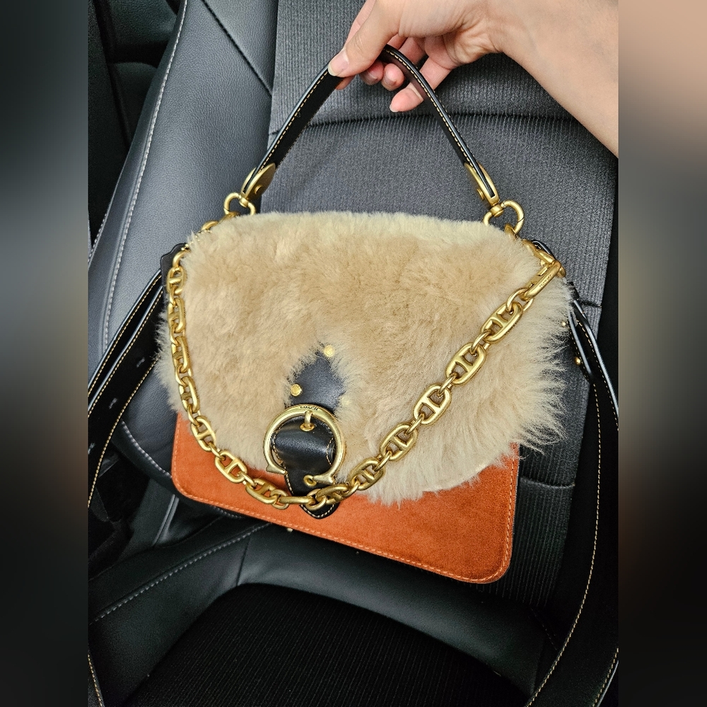 Coach Shearling Beat Bag
